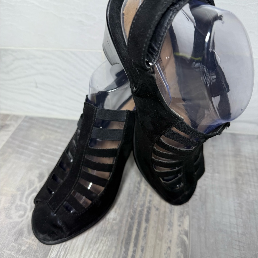 Croft & Barrow Elegant Black W Size 8 with 3” Heels Sandal